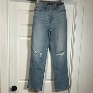 Hollister Light Blue Straight Leg Jeans